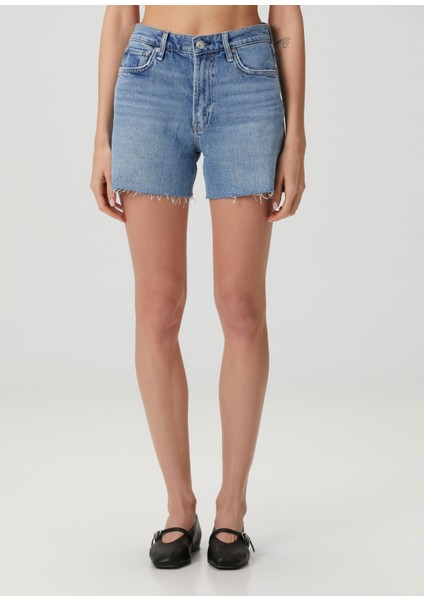 Vintage Açık Mavi Denim Şort