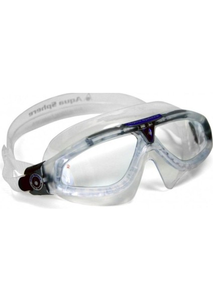 Şeffaf Cam Yüzücü Gözlüğü, Renkli Çerçeve ve Şeffaf Etek Detayı