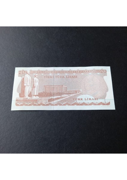 399636856C0919D0C2 6.emisyon 3.tertip G55 Serisi Çil 20LIRA Eski Kağıt Para