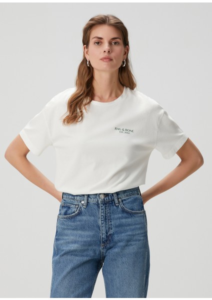 Rb Raquet Krem T-Shirt