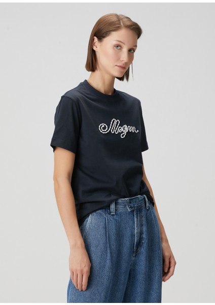Lacivert Logolu T-Shirt modelleri
