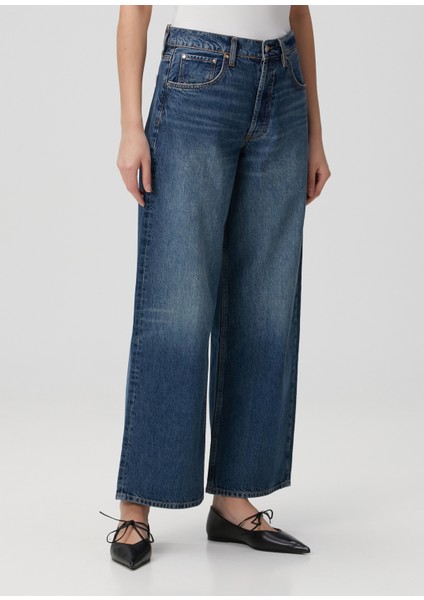 Manon Mavi Wide Leg Jean Pantolon