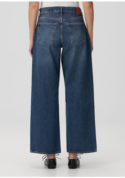 Manon Mavi Wide Leg Jean Pantolon