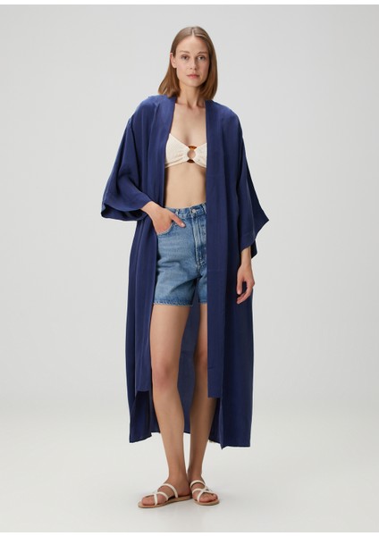 Jilda Libby Lacivert Kimono