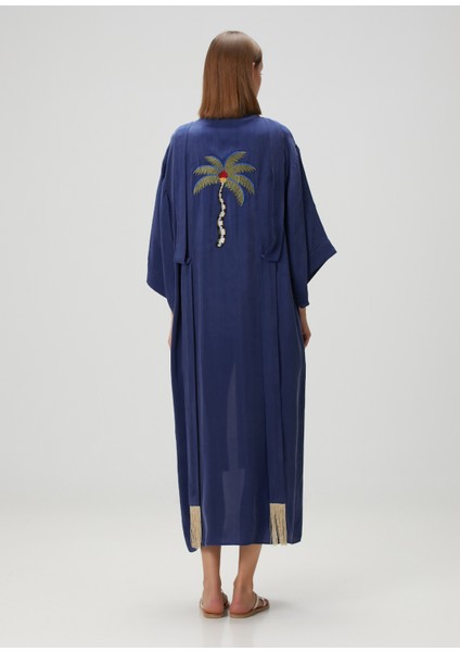 Jilda Libby Lacivert Kimono fırsatları