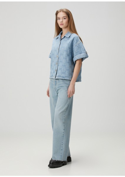 Weave Mavi Denim Gömlek