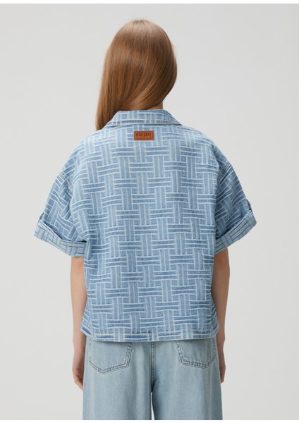 Weave Mavi Denim Gömlek