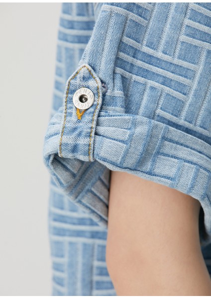 Weave Mavi Denim Gömlek