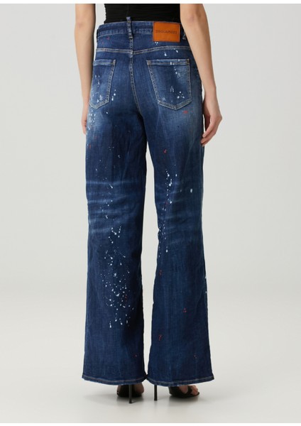 Traveller Wide Leg Mavi Jean Pantolon