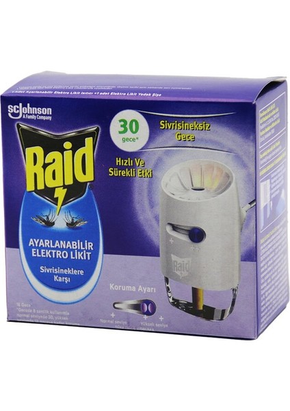 Raid Mini Set - 30 Gece Elektrolikit Ayarlanabilir Makine Set