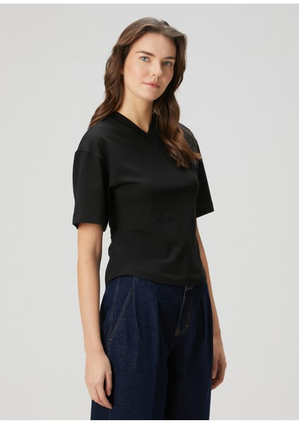 Siyah Organik Pamuk T-Shirt modelleri
