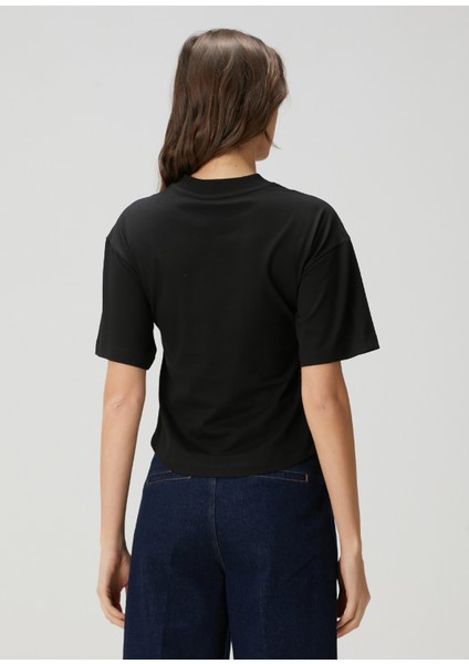 Siyah Organik Pamuk T-Shirt fırsatları