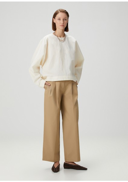 Relaxed Chino Bej Pantolon