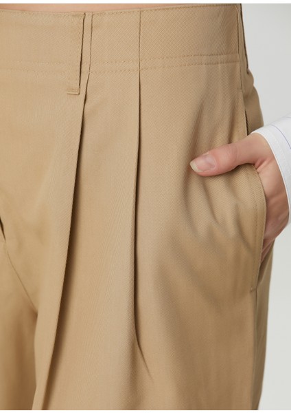 Relaxed Chino Bej Pantolon