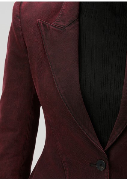 Bordo Denim Blazer indirimleri