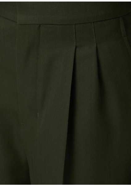 Large Fit Haki Yün Pantolon