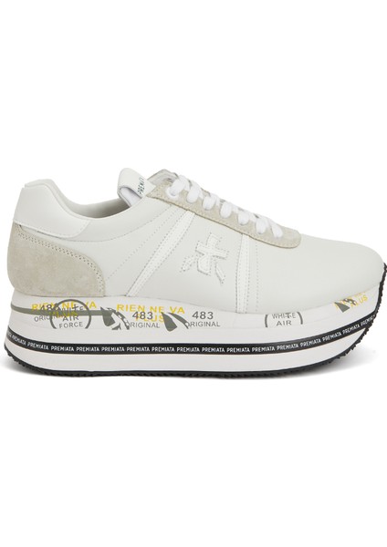 Beth Beyaz Kadın Deri Sneaker
