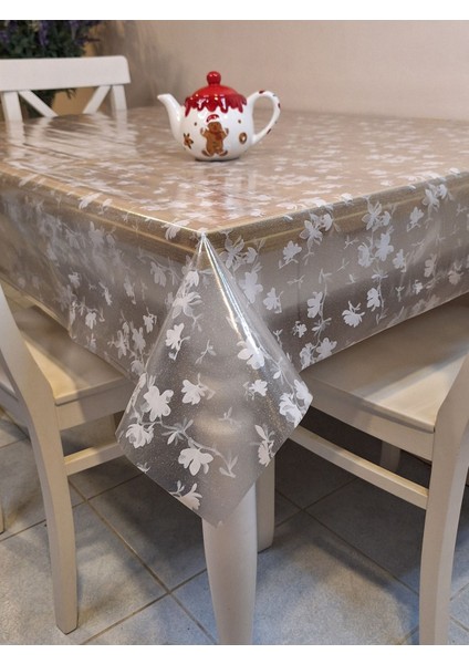 Şeffaf 0.018 mm Pvc Muşamba - Desenli Silinebilir Şeffaf Masa Örtüsü