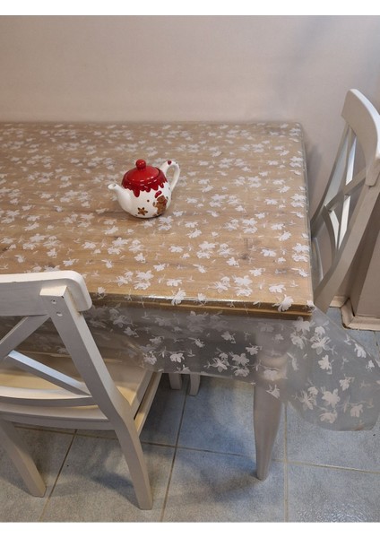 Şeffaf 0.018 mm Pvc Muşamba - Desenli Silinebilir Şeffaf Masa Örtüsü fırsatları