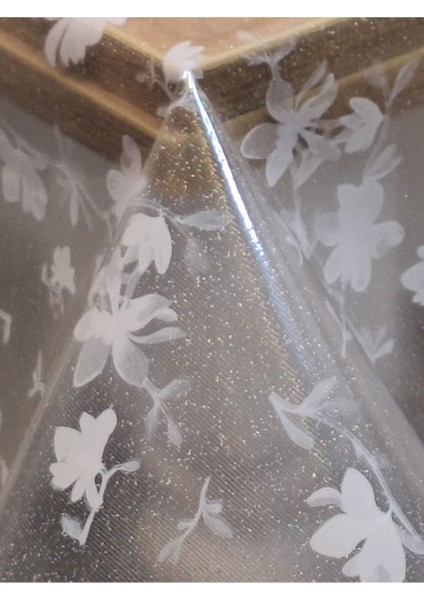 Şeffaf 0.018 mm Pvc Muşamba - Desenli Silinebilir Şeffaf Masa Örtüsü