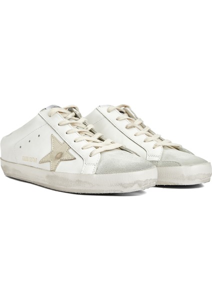 Super-Star Beyaz Gold Kadın Deri Sneaker fiyatları