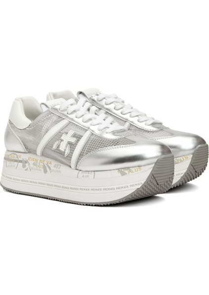 Beth Beyaz Gümüş kadın Sneaker fiyatları