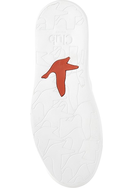 Ekru Kadın Deri Sneaker