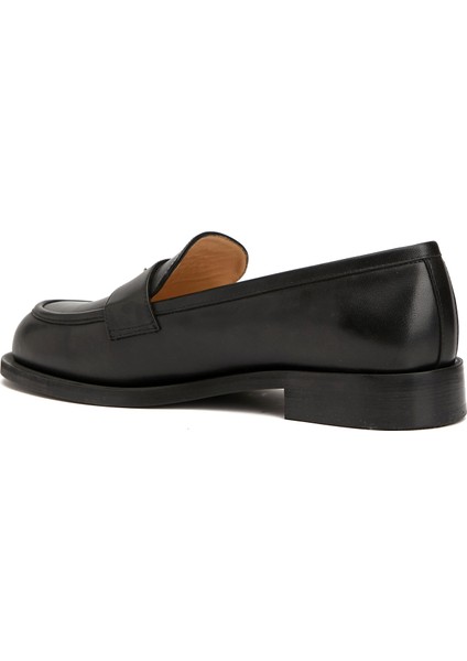 Siyah Kadın Deri Loafer modelleri
