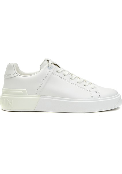 B Court Beyaz Kadın Deri Sneaker