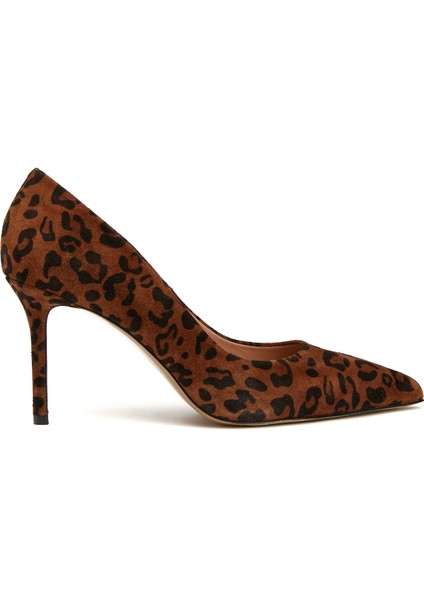 Leopar Deri Stiletto