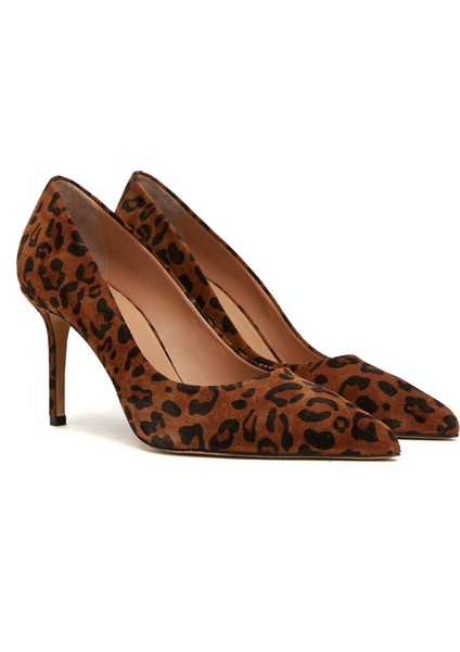 Leopar Deri Stiletto