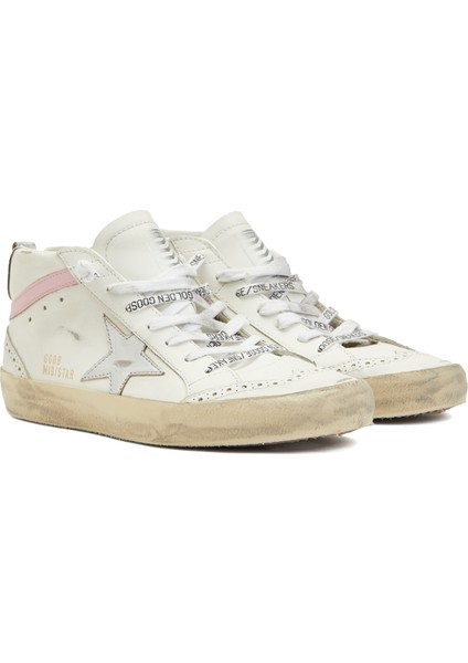 Midstar Pembe Beyaz Kadın Deri Sneaker fiyatları