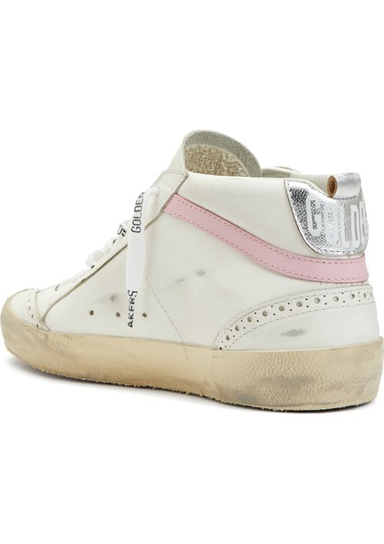 Midstar Pembe Beyaz Kadın Deri Sneaker modelleri