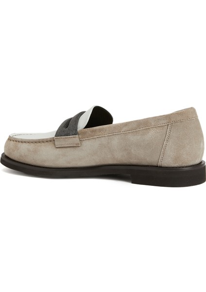 Taba Bantlı Kadın Deri Loafer modelleri