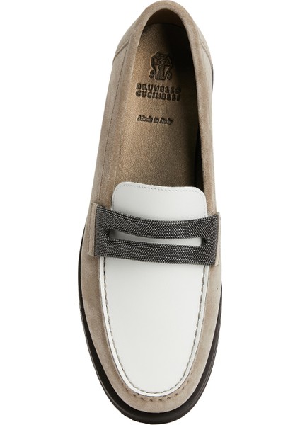 Taba Bantlı Kadın Deri Loafer fırsatları