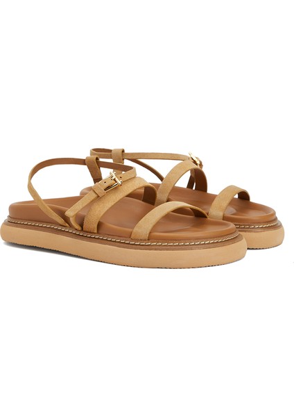 Camel Kadın Süet Sandalet