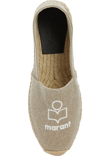 Canae Bej Logo Nakışlı Kadın Espadril fırsatları