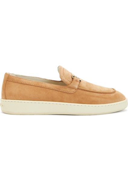 Bej Kadın Deri Loafer