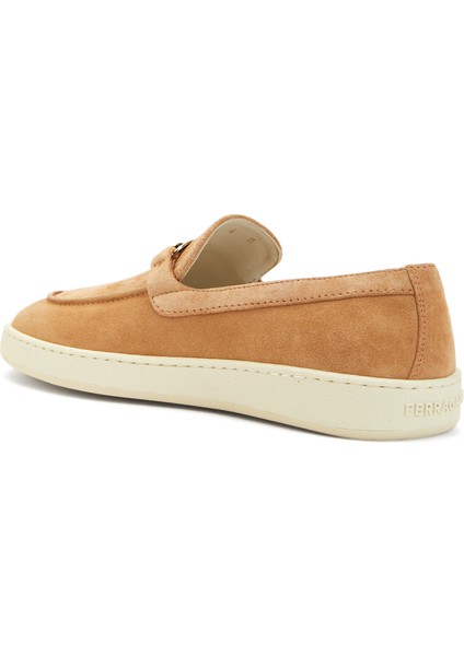 Bej Kadın Deri Loafer