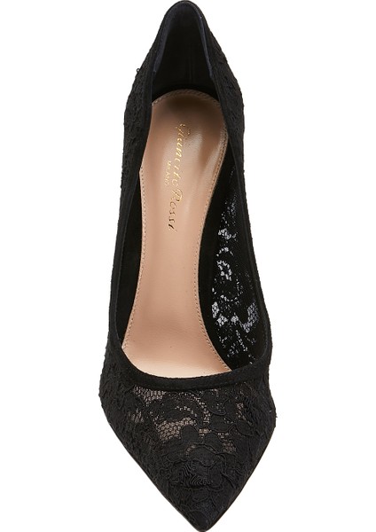 Siyah Dantel Stiletto