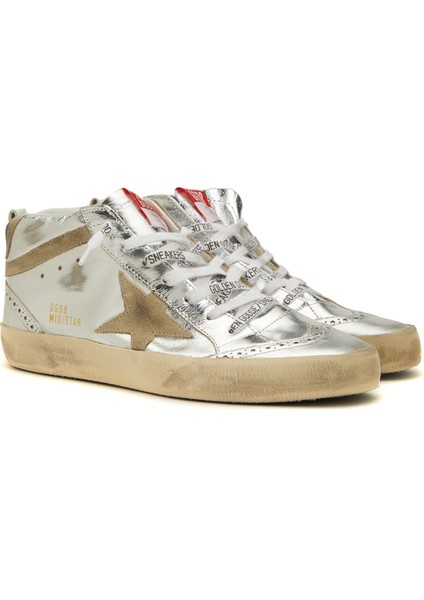 Mid Star Silver Kadın Deri Bilek Boy Sneaker fiyatları
