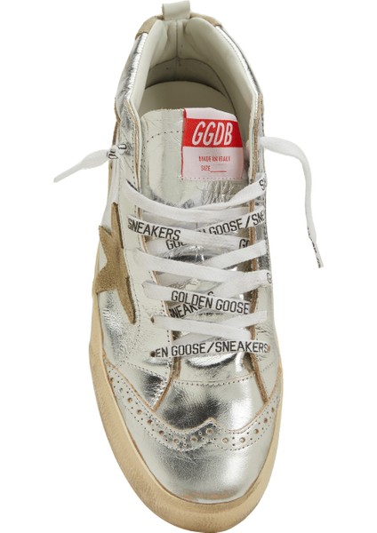Mid Star Silver Kadın Deri Bilek Boy Sneaker fırsatları
