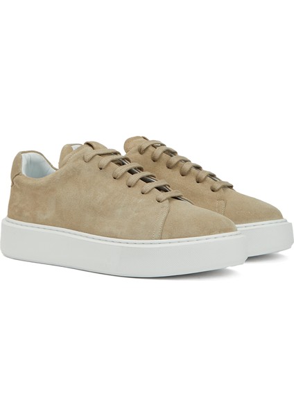 Bej Logo Taba Kadın Süet Sneaker fiyatları