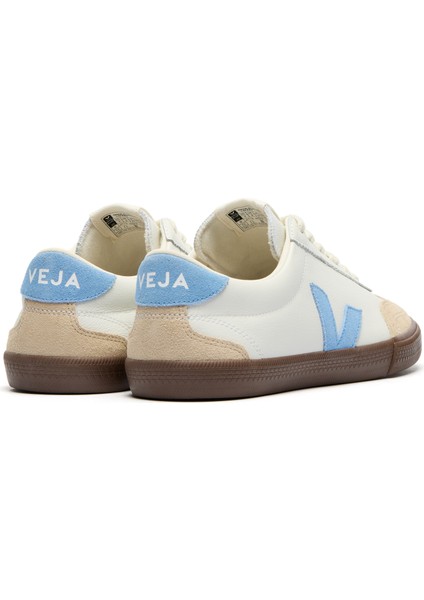 Volley Mavi Beyaz Kadın Deri Sneaker modelleri
