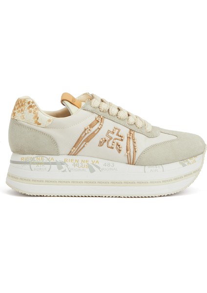Beth Bej Beyaz Kadın Sneaker