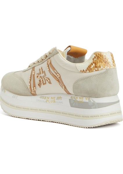 Beth Bej Beyaz Kadın Sneaker modelleri