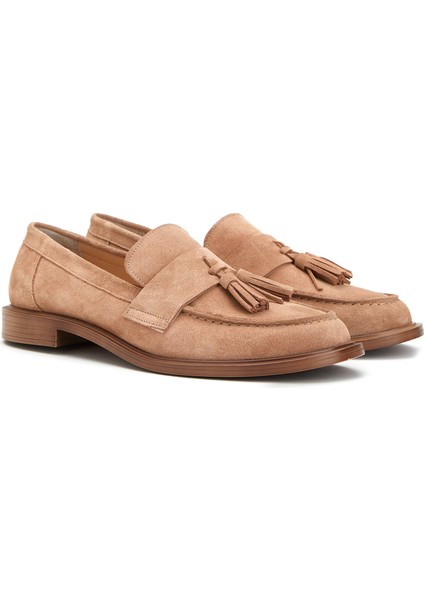 Vizon Kadın Deri Loafer