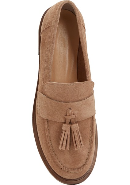 Vizon Kadın Deri Loafer