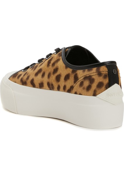 Palma Maxi Leopar Desenli Kadın Deri Sneaker