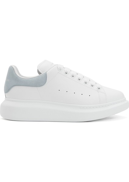 Oversize Mavi Beyaz Kadın Deri Sneaker